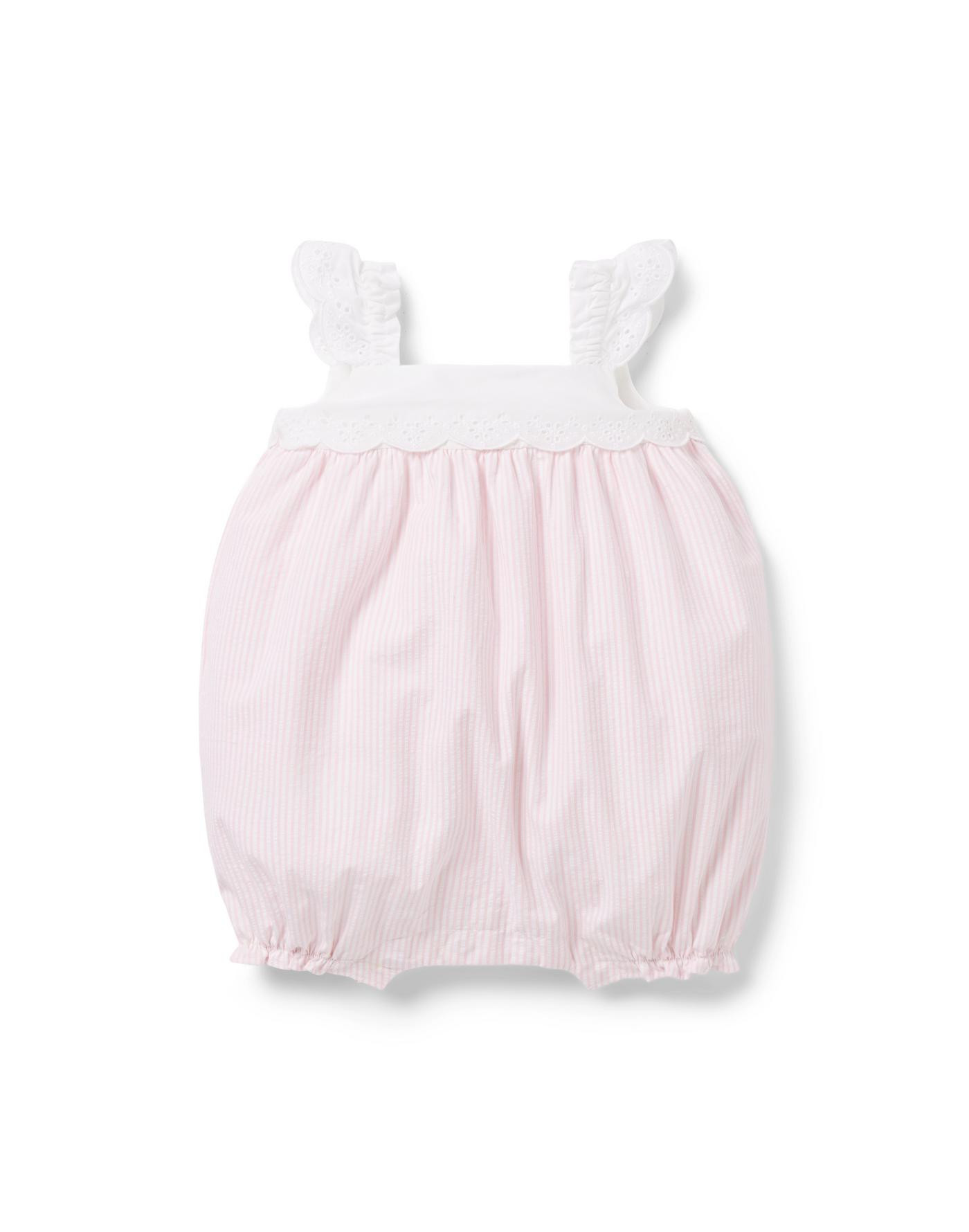 Baby Eyelet Seersucker Romper | Janie and Jack