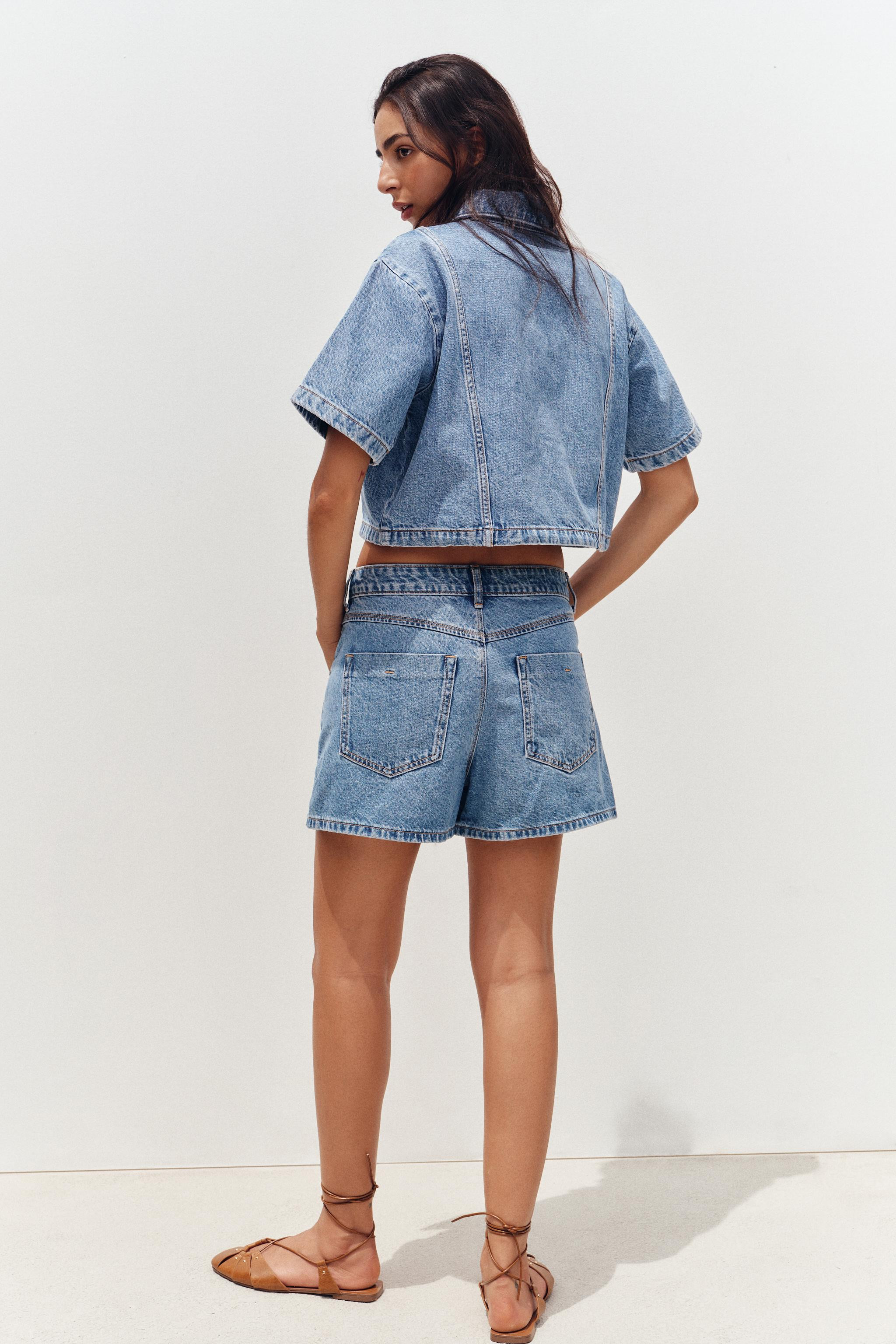 Z1975 WRAP DENIM SKORT | Zara US