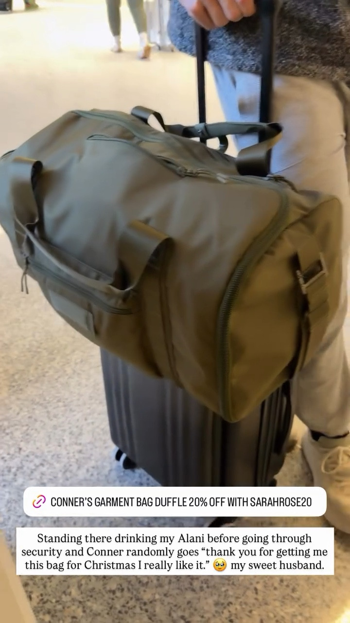 Use code SARAHROSE20 for 20% off Dagne Dover 
Garment Duffle Bag
Travel Must Have

#LTKTravel #LTKSaleAlert