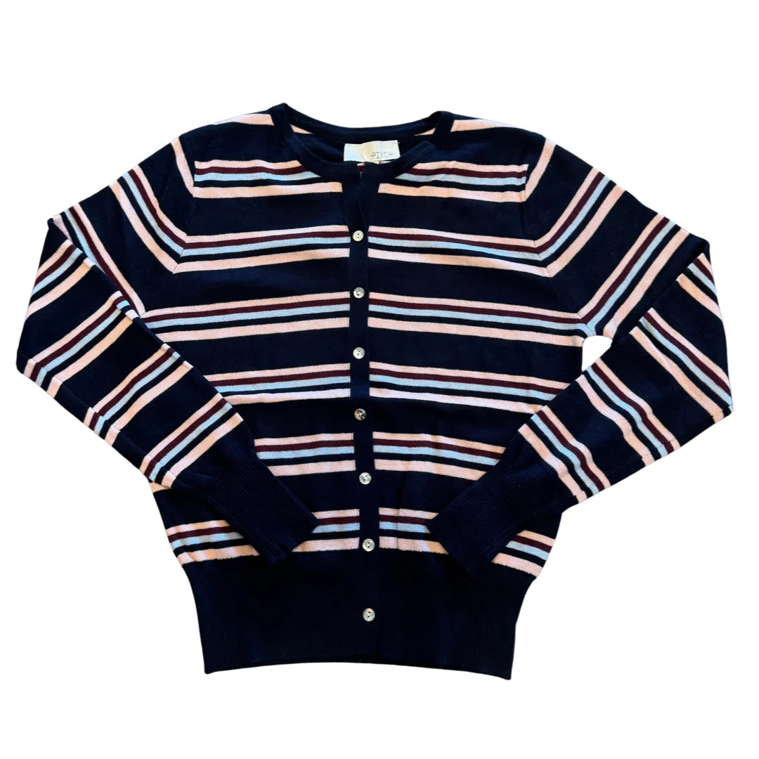 Preppy Striped Cardigan | Refinery