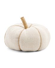 11.5in Fabric Pumpkin Decor | TJ Maxx