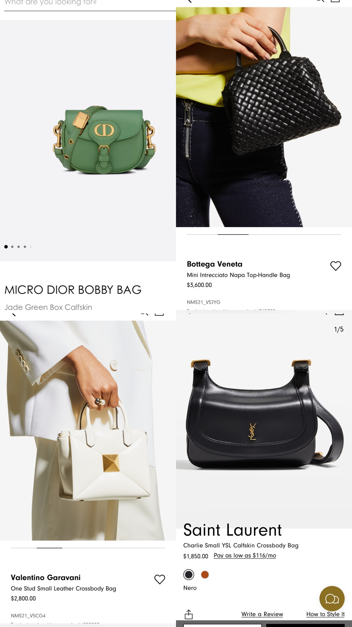 Bottega Veneta Mini Intrecciato Napa Crossbody Bag