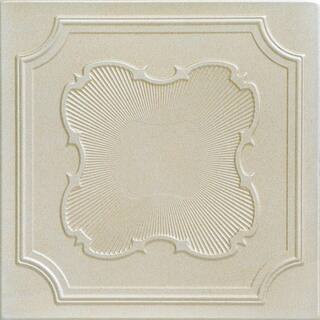 A La Maison Ceilings Coronado Onyx Gold 1.6 ft. x 1.6 ft. Decorative Foam Glue Up Ceiling Tile (21.6 | The Home Depot