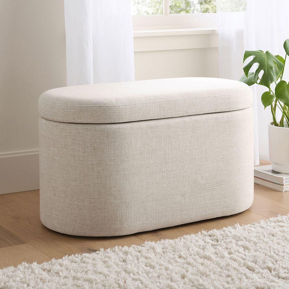 Eco Performance Textured Weave Oatmeal | Pottery Barn Teen
