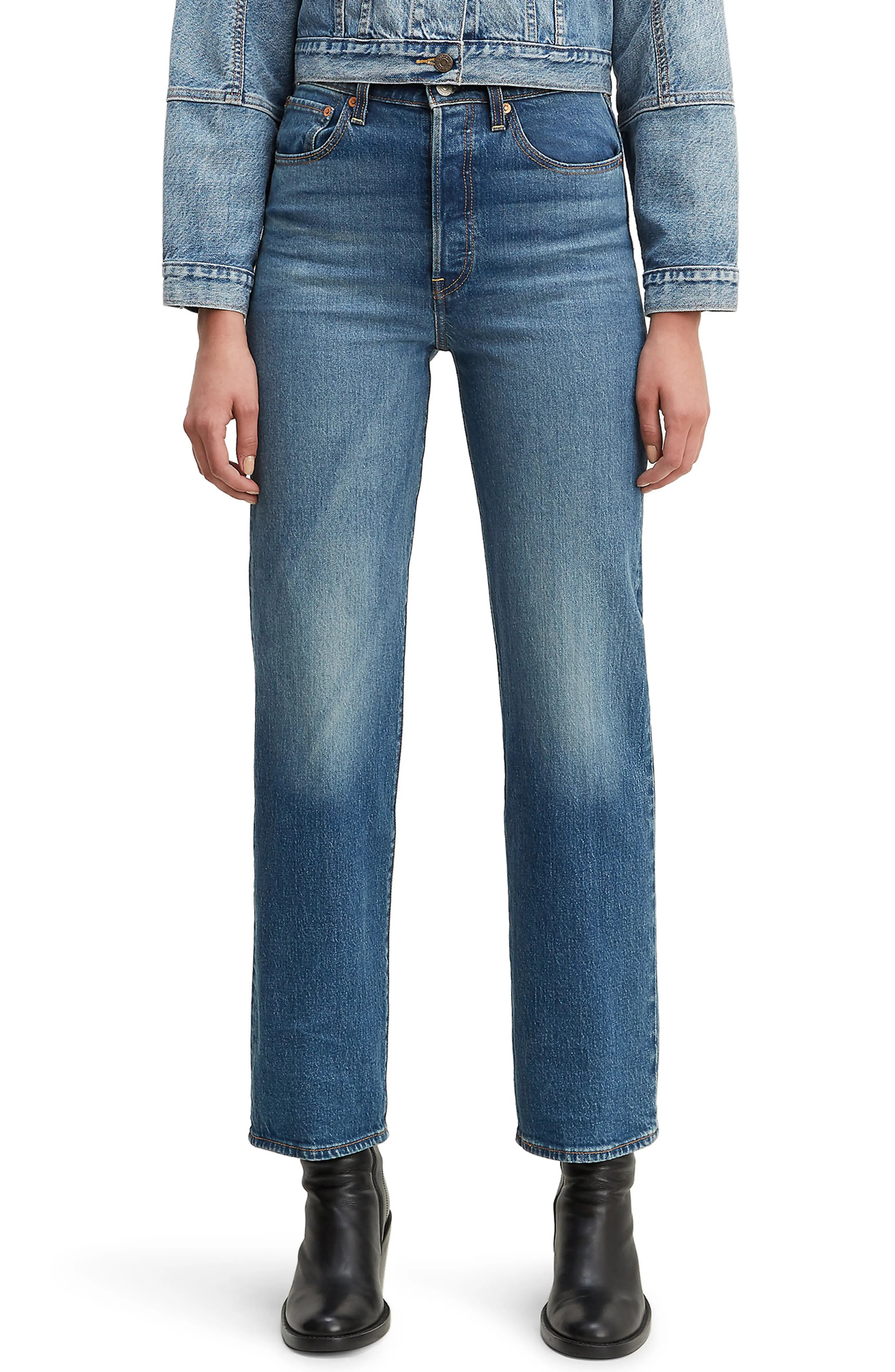 Ribcage Super High Waist Straight Leg Jeans | Nordstrom