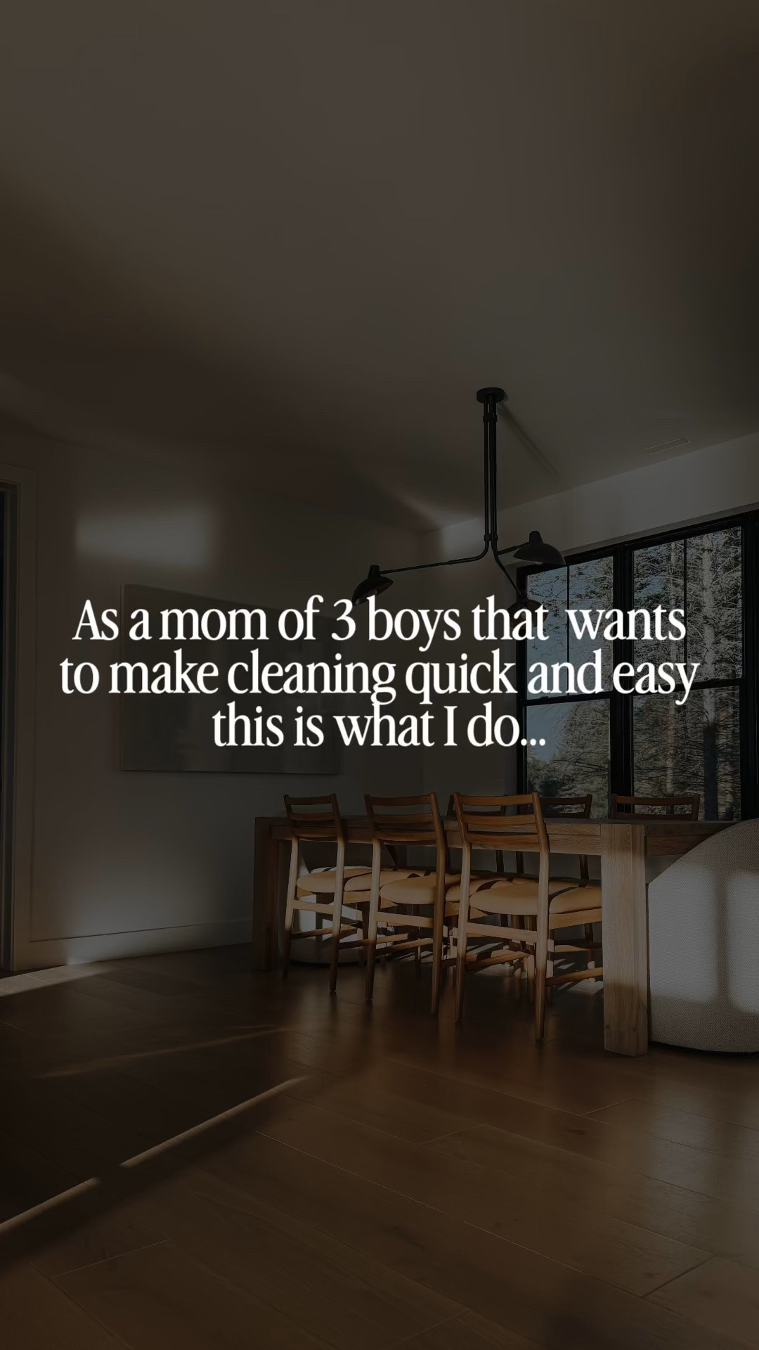 Quick and easy cleaning over here as a mom of 3 boys!