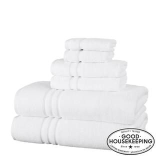 Home Decorators Collection Turkish White Cotton Ultra Soft 6-Piece Bath Sheet Towel Set 6pcswhtsh... | The Home Depot