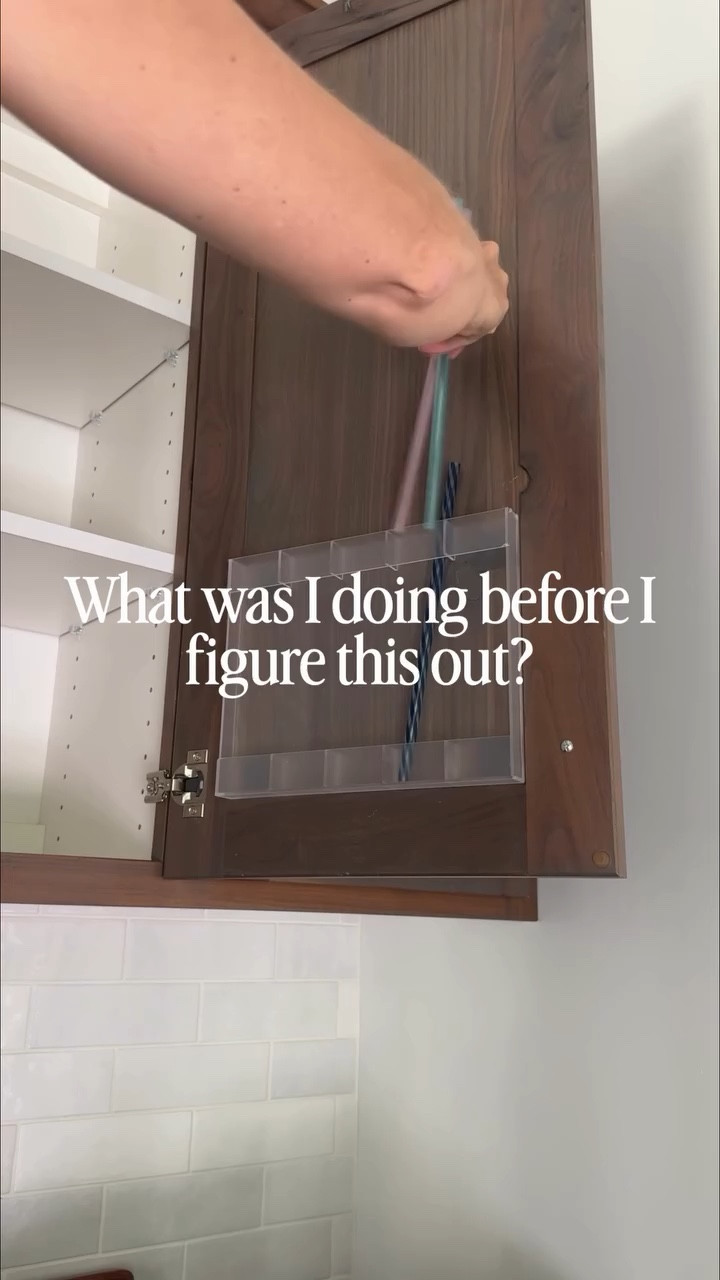 OK, I mean I could get rid of some water bottles, but I’d rather just try to organize them! 😂

Shoot me the comment BOTTLE and I’ll send you the link to this super cool system that actually works!! You’re gonna love the straw organizer!