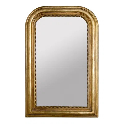 Traditional Accent Mirror Worlds Away Finish: Gold Leaf | Wayfair North America