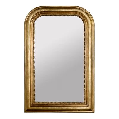 Traditional Accent Mirror Worlds Away Finish: Gold Leaf | Wayfair North America