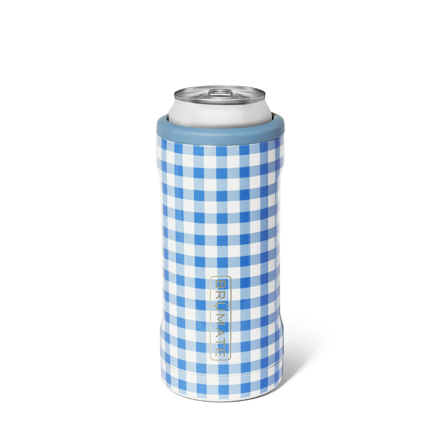 Hopsulator Slim | Capri Gingham Can Cooler | BrüMate | Brumate