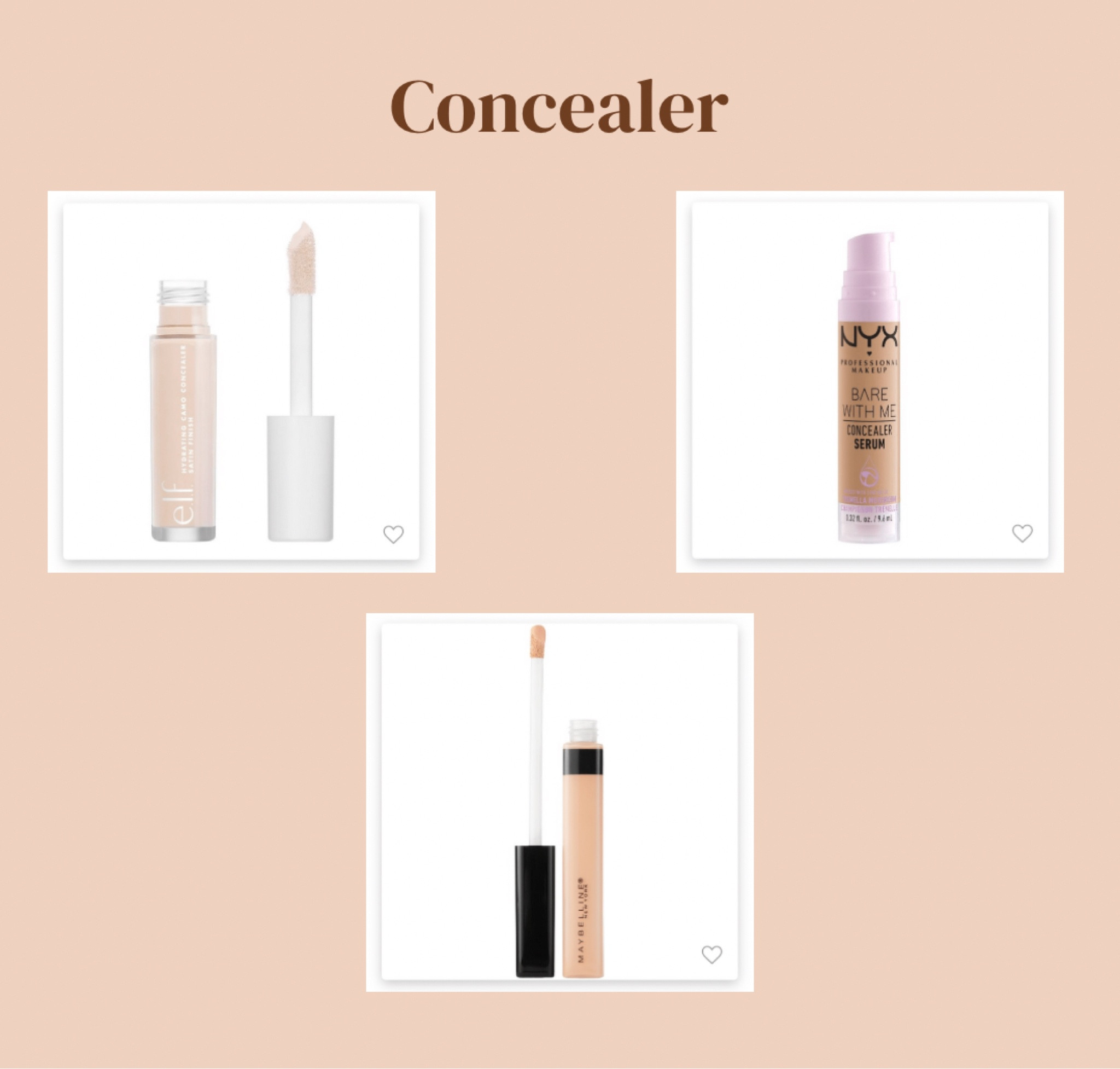 Drugstore favs - concealer 

#LTKbeauty #LTKFind #LTKGiftGuide
