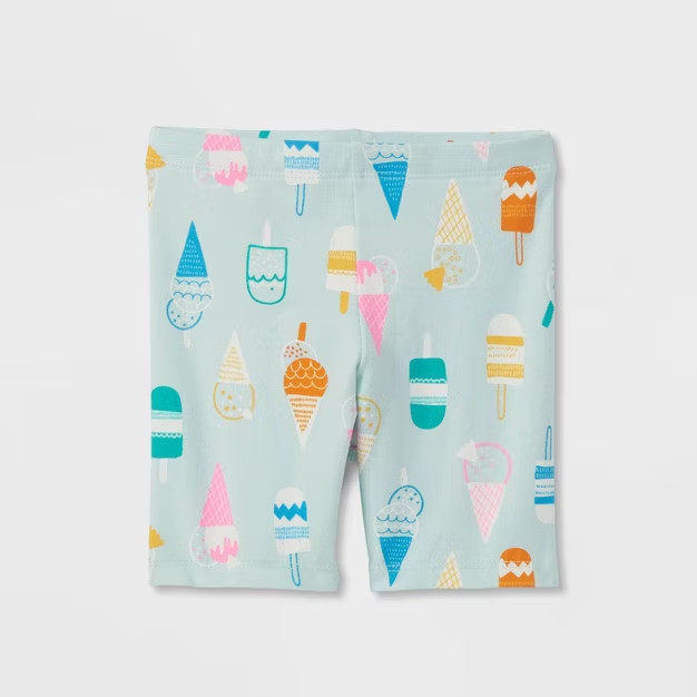 Toddler Girls' Ice Cream Bike Shorts - Cat & Jack™ Mint | Target