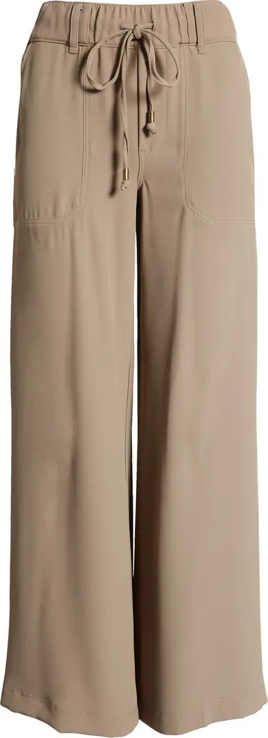 Ab'Leisure High Waist Drawstring Wide Leg Pants | Nordstrom
