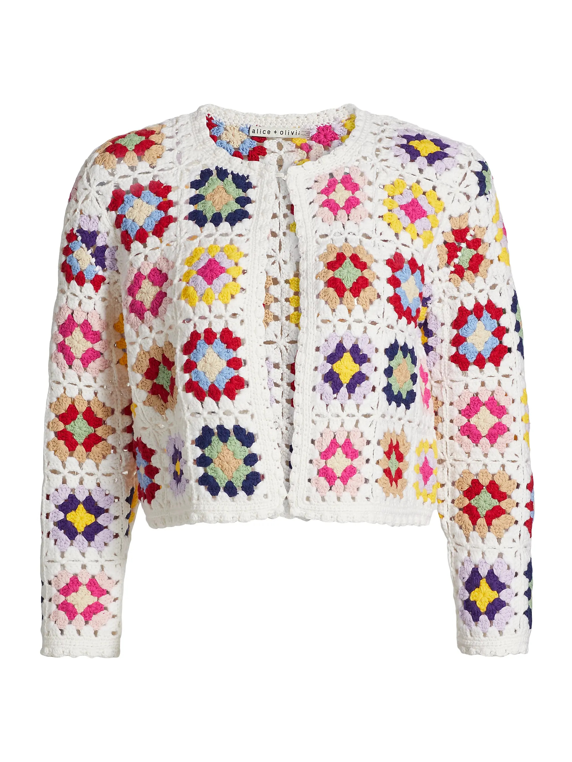 Anderson Granny Square Crocheted Cardigan | Saks Fifth Avenue
