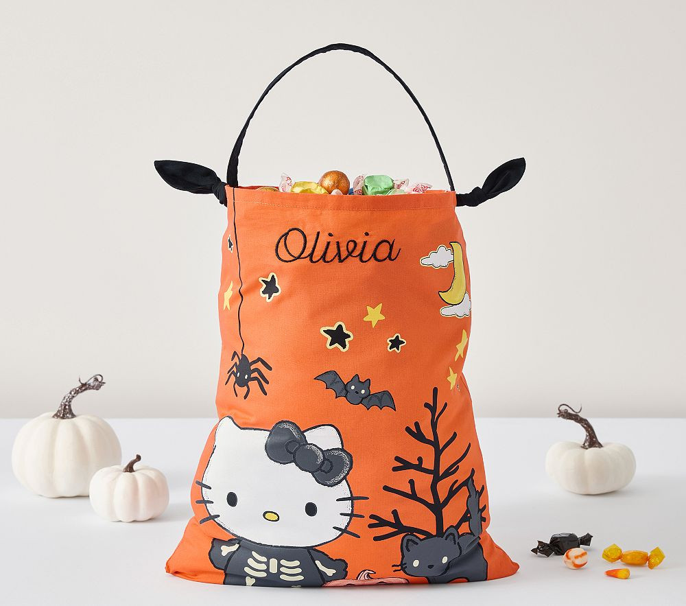 Hello Kitty\u00ae and Friends Glow-in-the-Dark Halloween Pillowcase Treat Bag | Pottery Barn Kids