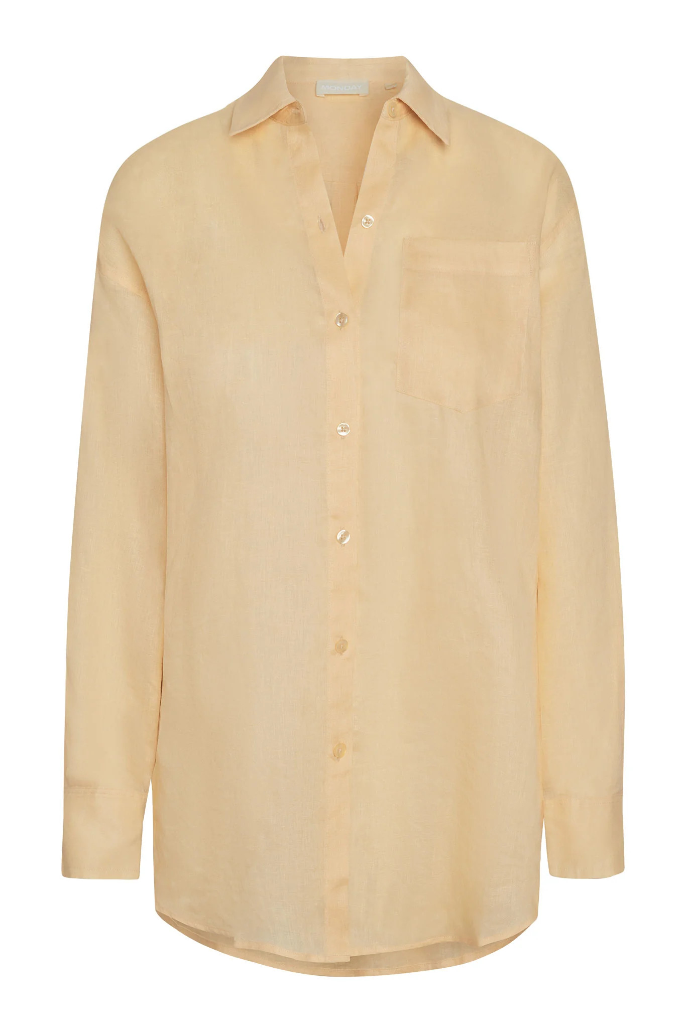 La Jolla Linen Shirt - Raffia Linen | Monday Swimwear