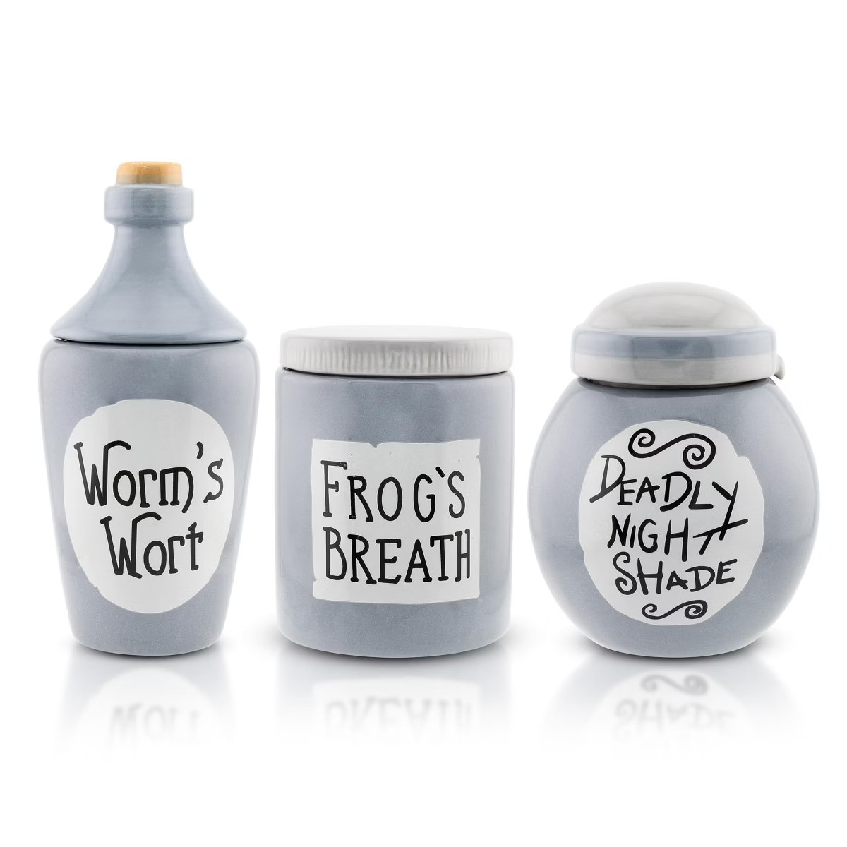 Silver Buffalo Disney The Nightmare Before Christmas Sally's Mini Storage Jars 3-Piece Set | Target