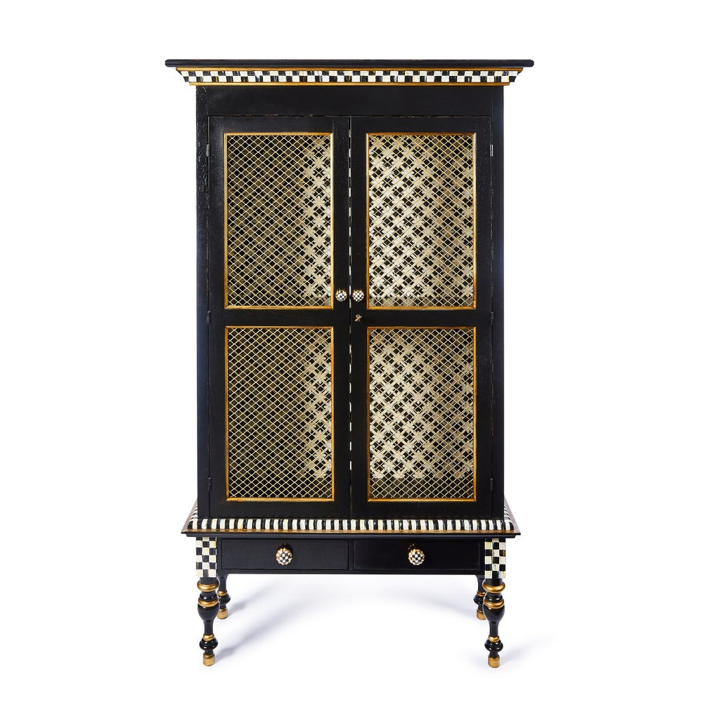 Courtly Criss-Cross Cabinet | MacKenzie-Childs