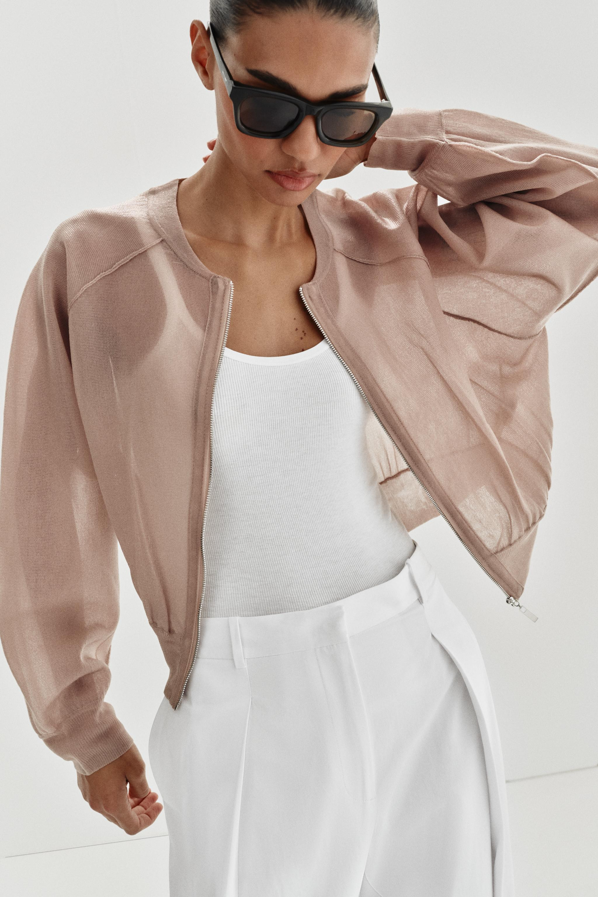 KNIT BOMBER JACKET | Zara US