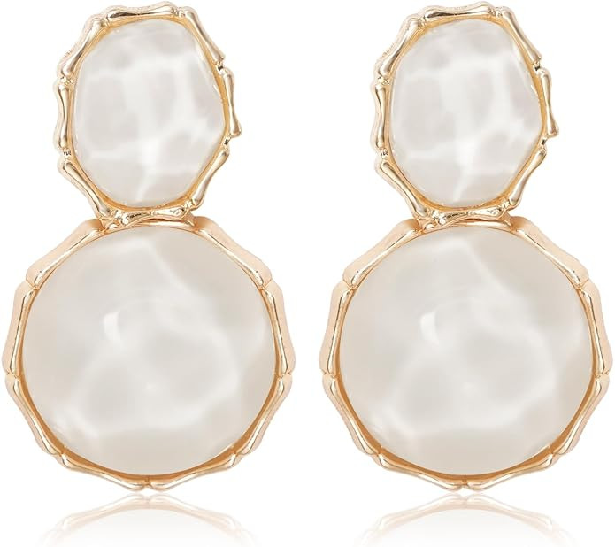 Resin Earrings for Women Acrylic Water Ripple Earring Boho Dangle Drop Earring | Amazon (US)