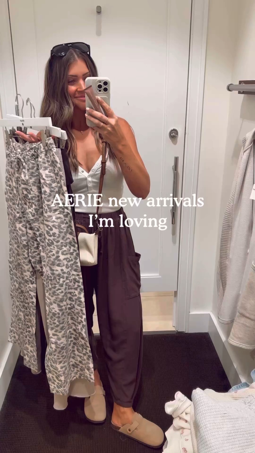 The millennial joy that comes from a fold over waistband!!
Sizing: I’m just about 5’4, size 2 or S is my true sizing. I alwaysss go down in aerie!! They run big. These all run VERY big and I suggest ordering down. My store only had regular length available, so I have to order short length online! I’m drowning in the trouser pants. I did size XXS in every item except the leopard pants I did down just one to an XS and the brown fold over waistband pants is XS too. Go down AT LEAST one size in those.. def 2 in the other items in my opinion. Hope that helps! 🫶🏻 


Aerie
Casual outfit
Neutral outfit
Loungewear
Matching set
WFH 
SAHM 
Travel outfit
fall outfits 