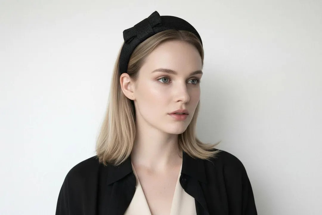 Structured Bow in Black for Wedding Guest | Races | Formal Events | Church Service | Etsy (US)