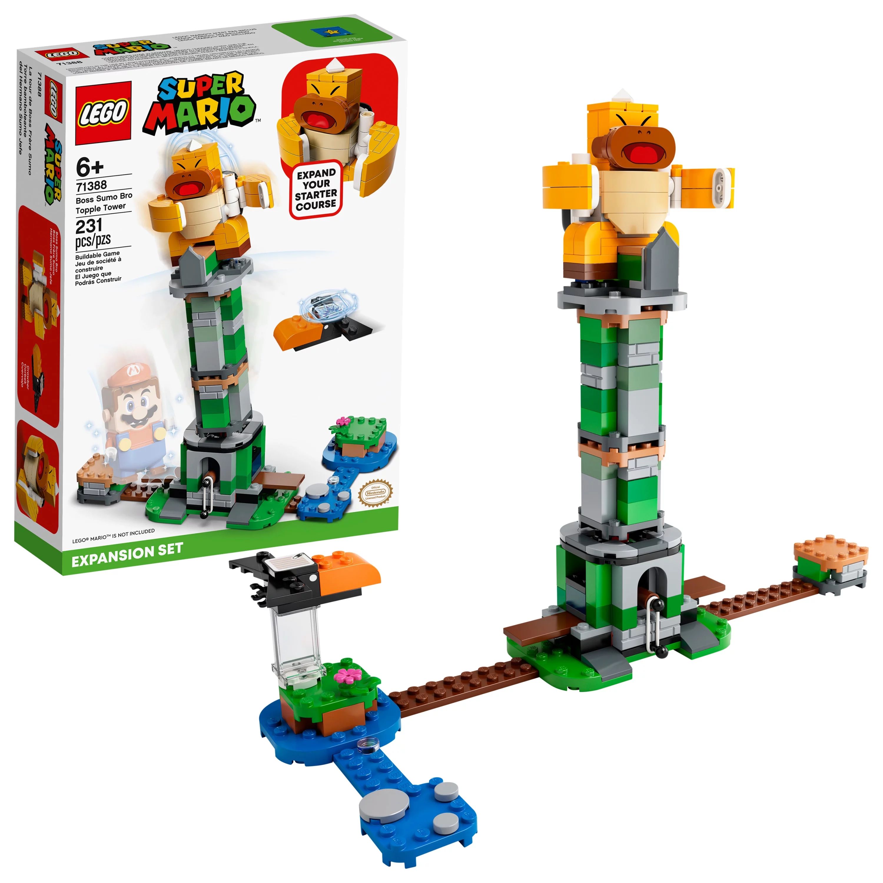 LEGO Super Mario Boss Sumo Bro Topple Tower Expansion Set 71388 Building Toy for Kids (231 Pieces... | Walmart (US)