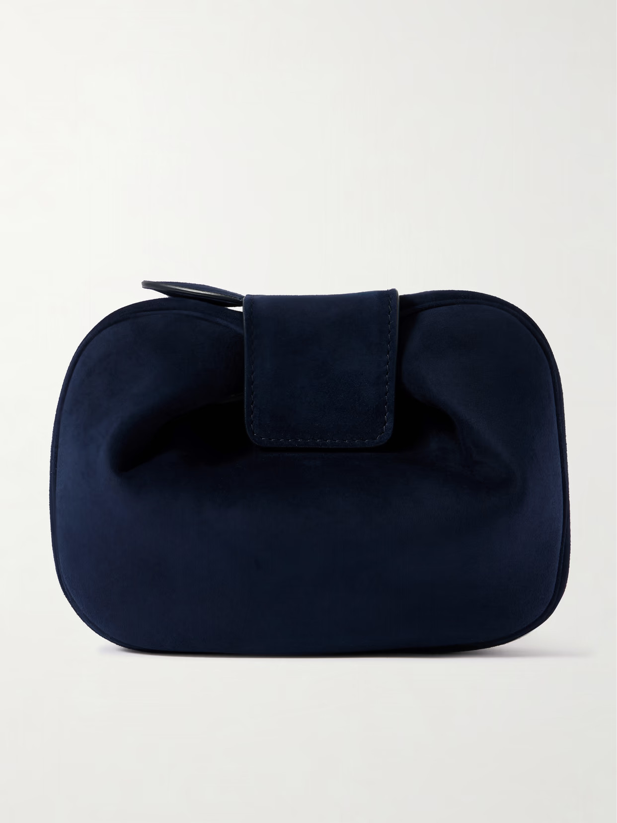 Gabriela Hearst - Soft Demi Suede Clutch - Blue | NET-A-PORTER (US)