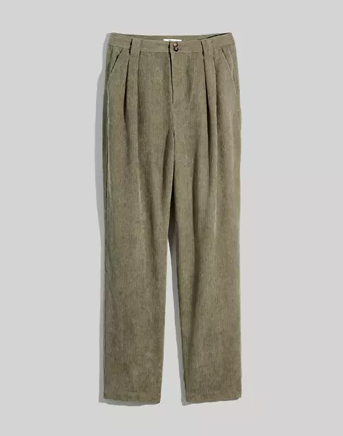 Curvy Corduroy High-Rise Tapered Pants | Madewell