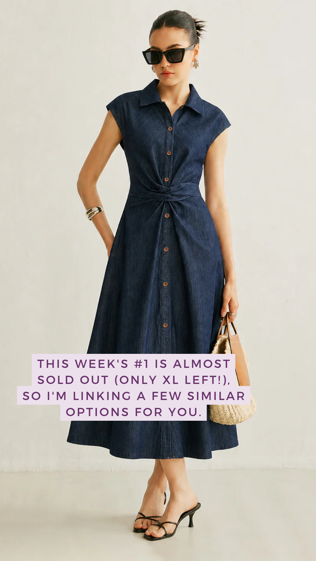 This week's #1 is almost sold out (only XL left!), so I'm linking a few similar options for you.

Shirt Dress • Tie Waist Dress • Summer Outfit Inspiration • Elevated Casual 

 #LTKgrwm #LTKootd #LTKOver40