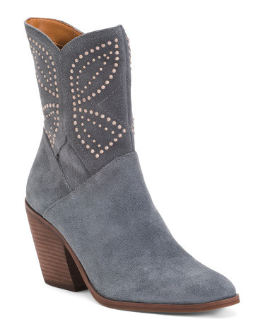 Made In Brazil Suede Lakelon Western Booties | TJ Maxx