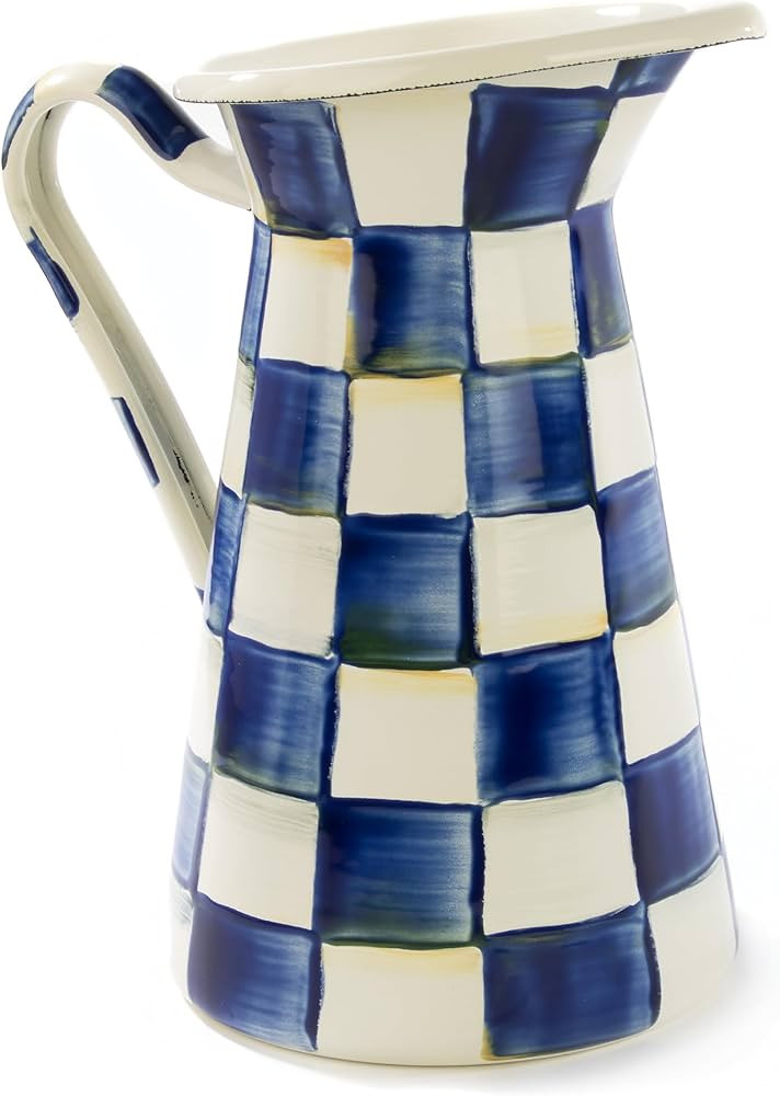 MACKENZIE-CHILDS Practical Enamel Pitcher with Spout, Drink Pitcher for Iced Tea or Water, Flower... | Amazon (US)