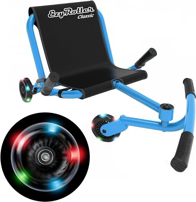 EzyRoller Classic Ride On Scooter for Kids Ages 4+ - Blue LED Limited Edition | Amazon (US)