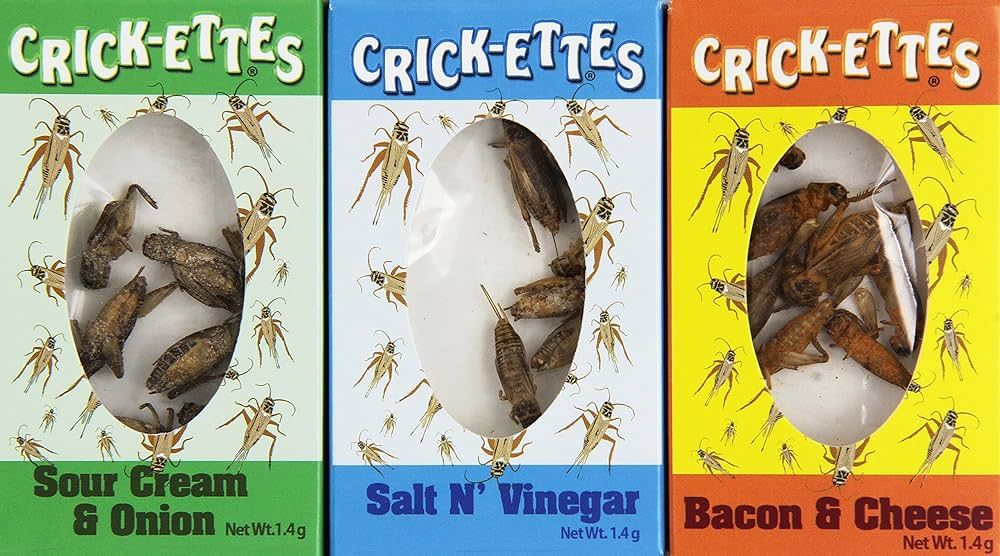 Crick-ettes Sampler Gift Pack- Sour Cream and Onion, Bacon and Cheese, Salt and Vinegar 0.05 Ounc... | Amazon (US)