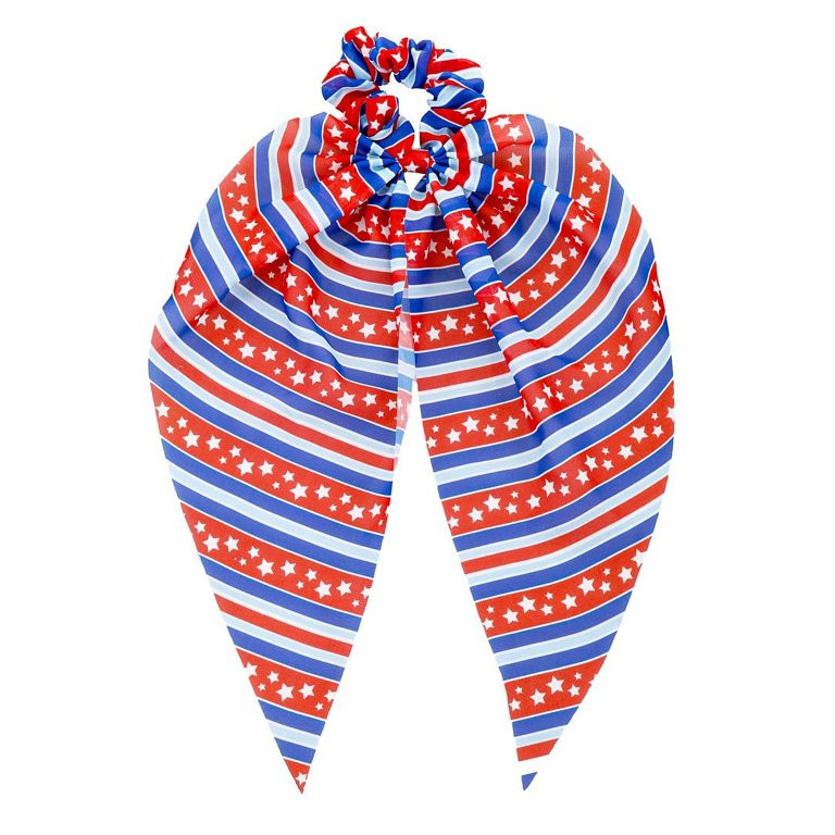 Way to Celebrate Americana Stripe Scarf Scrunchie - Walmart.com | Walmart (US)