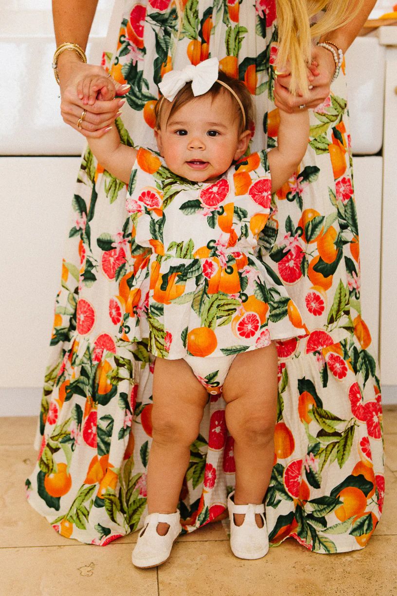 Baby Trixie Skirt Romper in Citrus | Ivy City Co