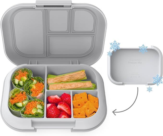 Bentgo® Kids Chill Leak-Proof Lunch Box - Included Reusable Ice Pack Keeps Food Cold; 4-Compartm... | Amazon (US)