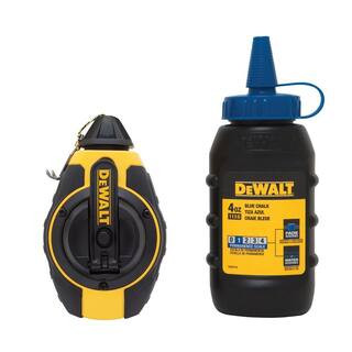 DEWALT 100 ft. Chalk Reel with Blue Chalk DWHT47373L - The Home Depot | The Home Depot