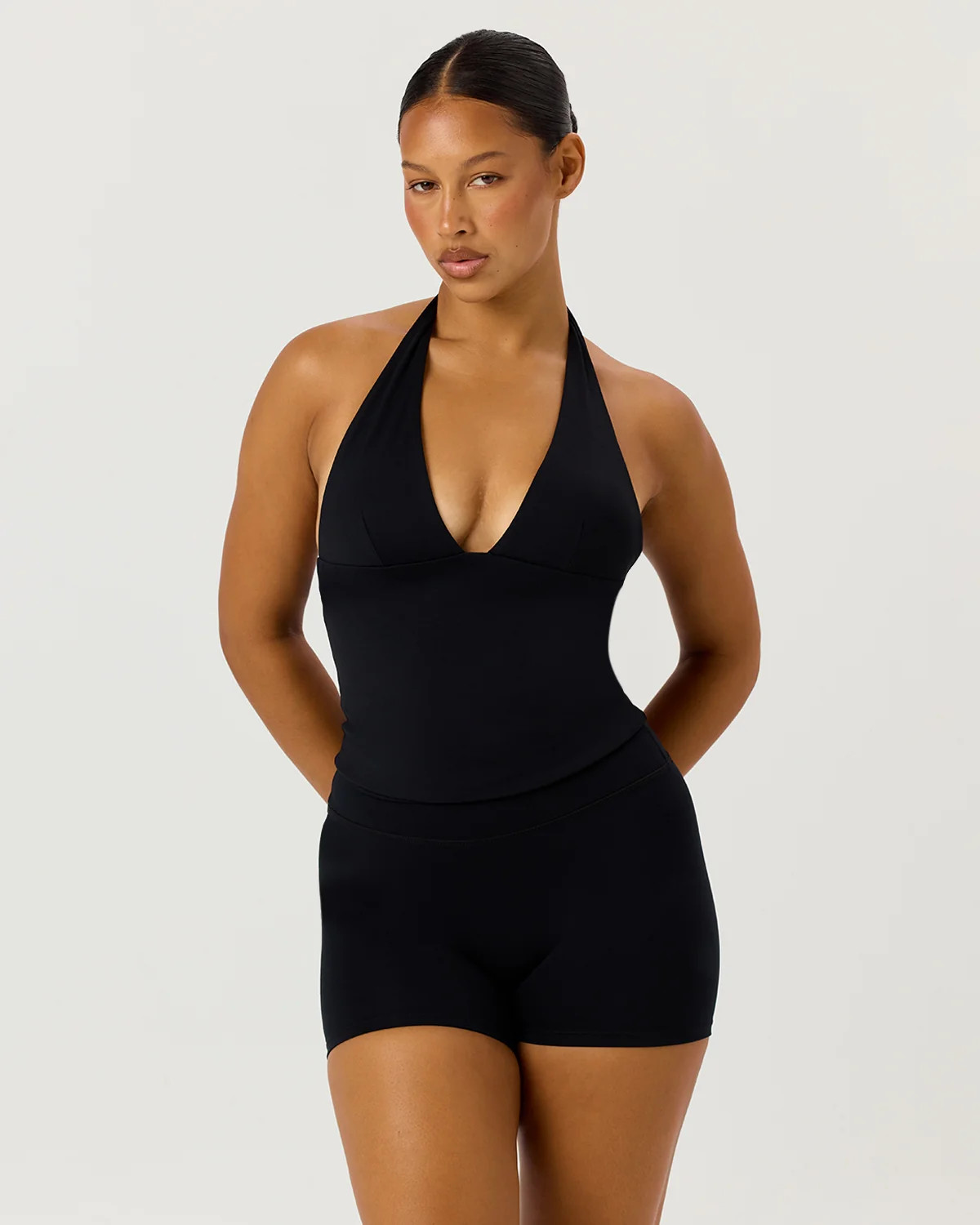 Freedom Halter Tank | Black | Crop Shop Boutique US