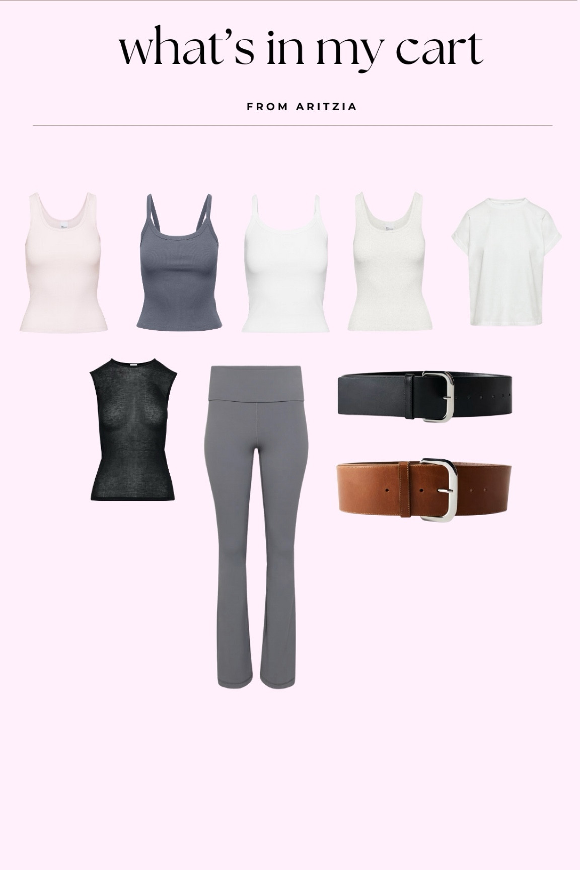What’s in my cart from aritzia!

#LTKStyleTip #LTKTravel #LTKFindsUnder100