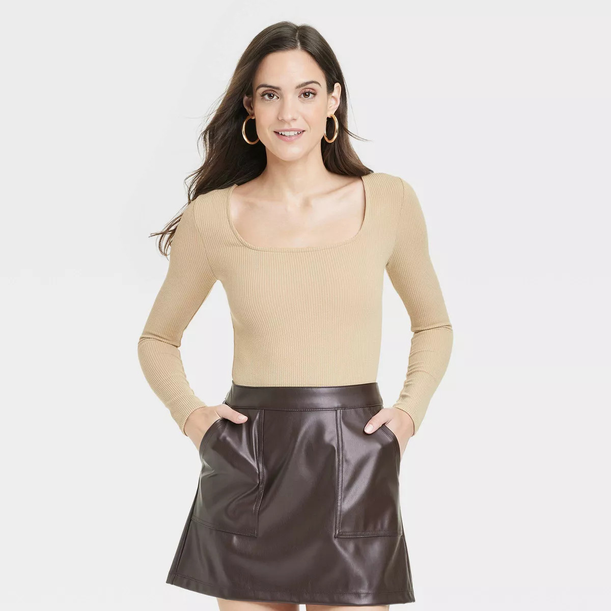 Women's Slim Fit Bodysuit - A New Day™ | Target