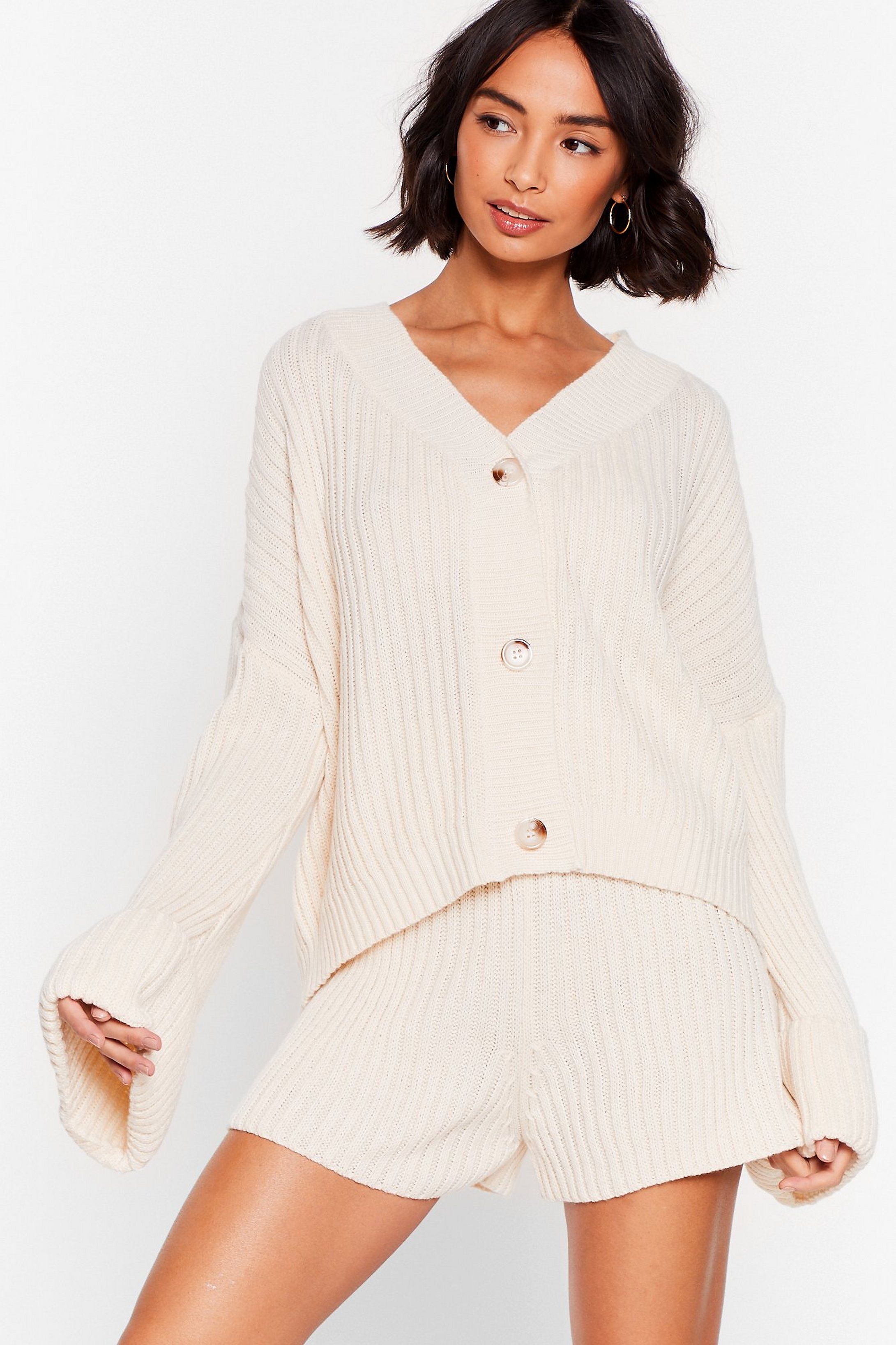 The Lap of Luxury Chunky Knit Shorts Lounge Set | NastyGal (US & CA)