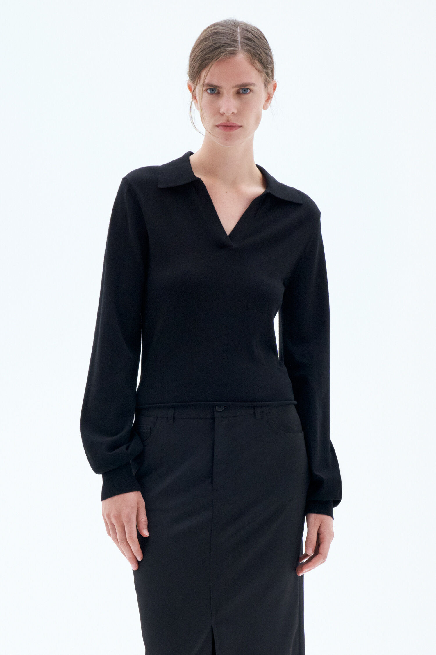 Knitted Polo Sweater | Filippa K