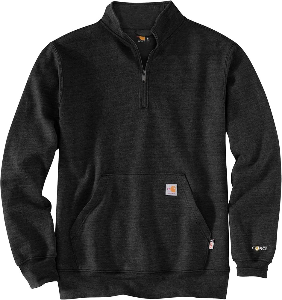 Carhartt Men's Flame-Resistant Force Loose Fit Midweight Mock Neck Sweatshirt | Amazon (US)