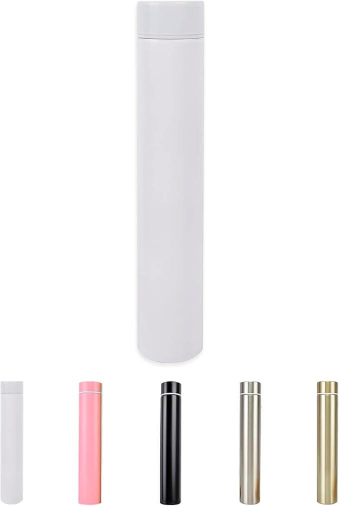 ChezMax Slim Stainless Steel Insulated Thermos Water Bottle Travel Thermos Cup Sports Drink Bottl... | Amazon (US)