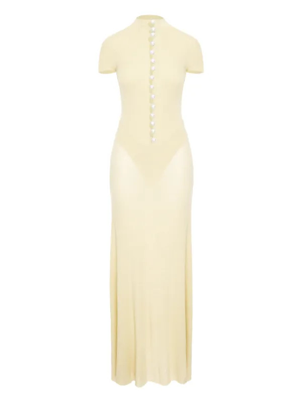 mock-neck maxi dress | Farfetch Global