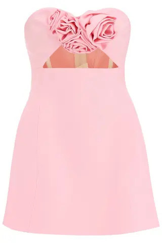 Magda butrym cut-out rose applique mini dress | Residenza725 US
