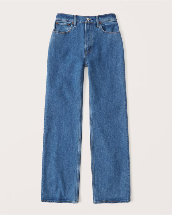 Curve Love 90s Ultra High Rise Relaxed Jeans | Abercrombie & Fitch (US)