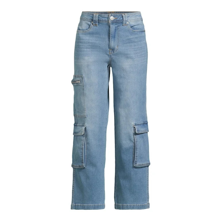 Madden NYC Juniors High Rise Cargo Pants, 29" Inseam, Sizes 1-21 - Walmart.com | Walmart (US)